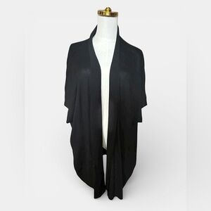 Joan Vass Open Cardigan kimono black Sweater S